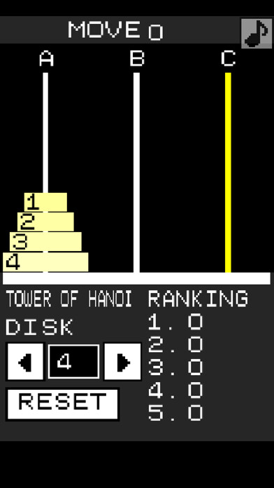 Emulate iPhone app Tower of Hanoi[Simple] using MyAndroid